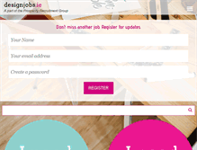 Tablet Screenshot of designjobs.ie